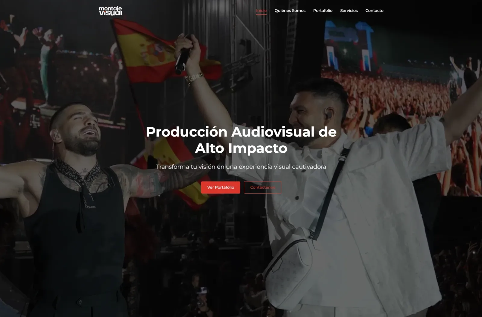Web para servicios audiovisuales